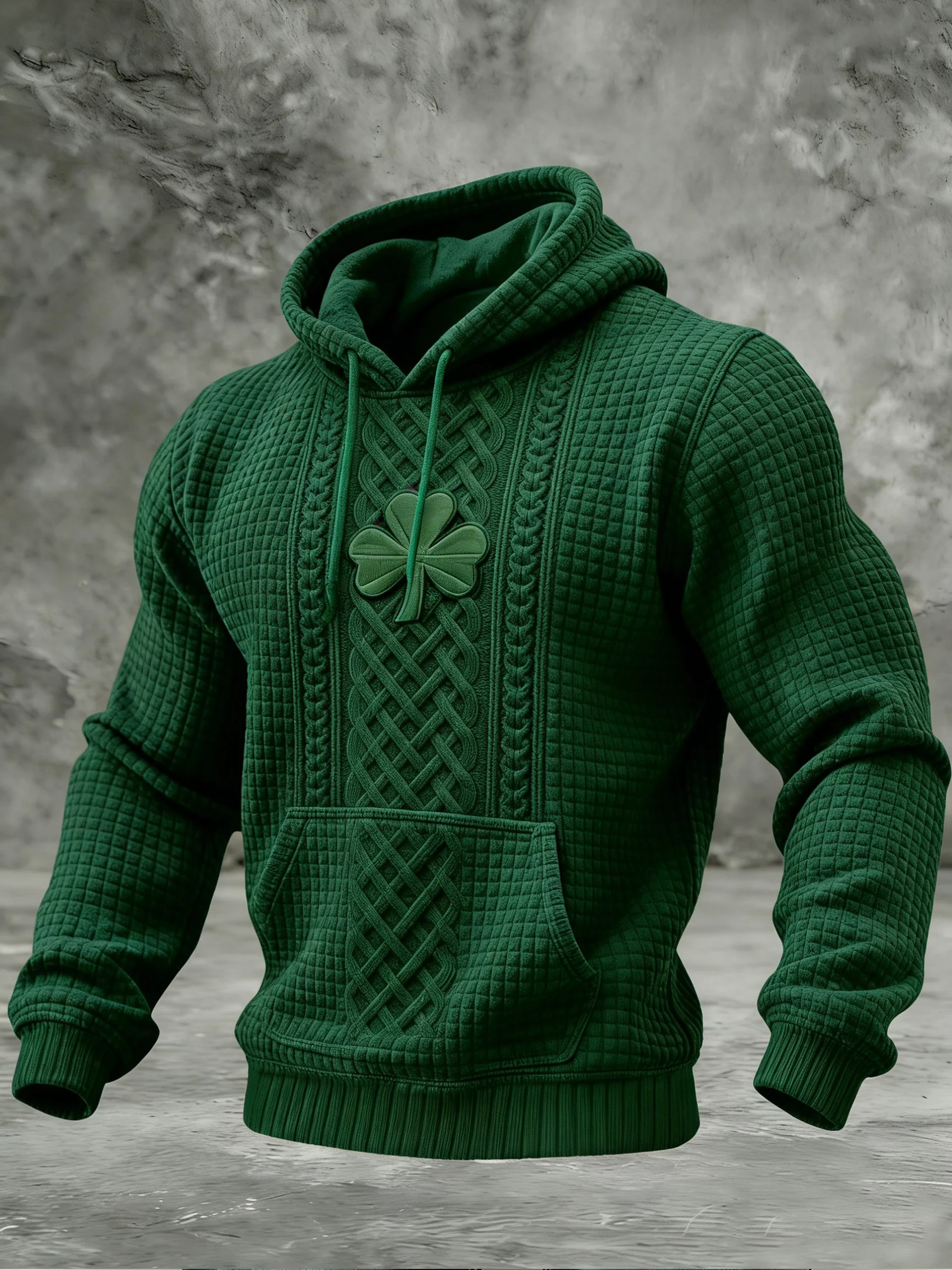 Shamrock Celtic Knotwork St Patty's Day Hoodie St Patrick Clothes St Patty's Gift Present Ideas