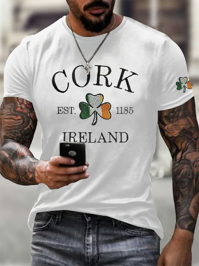 Shamrock Cork Ireland T-Shirt St Paddys Shirts St Patrick's Day Gift Ideas