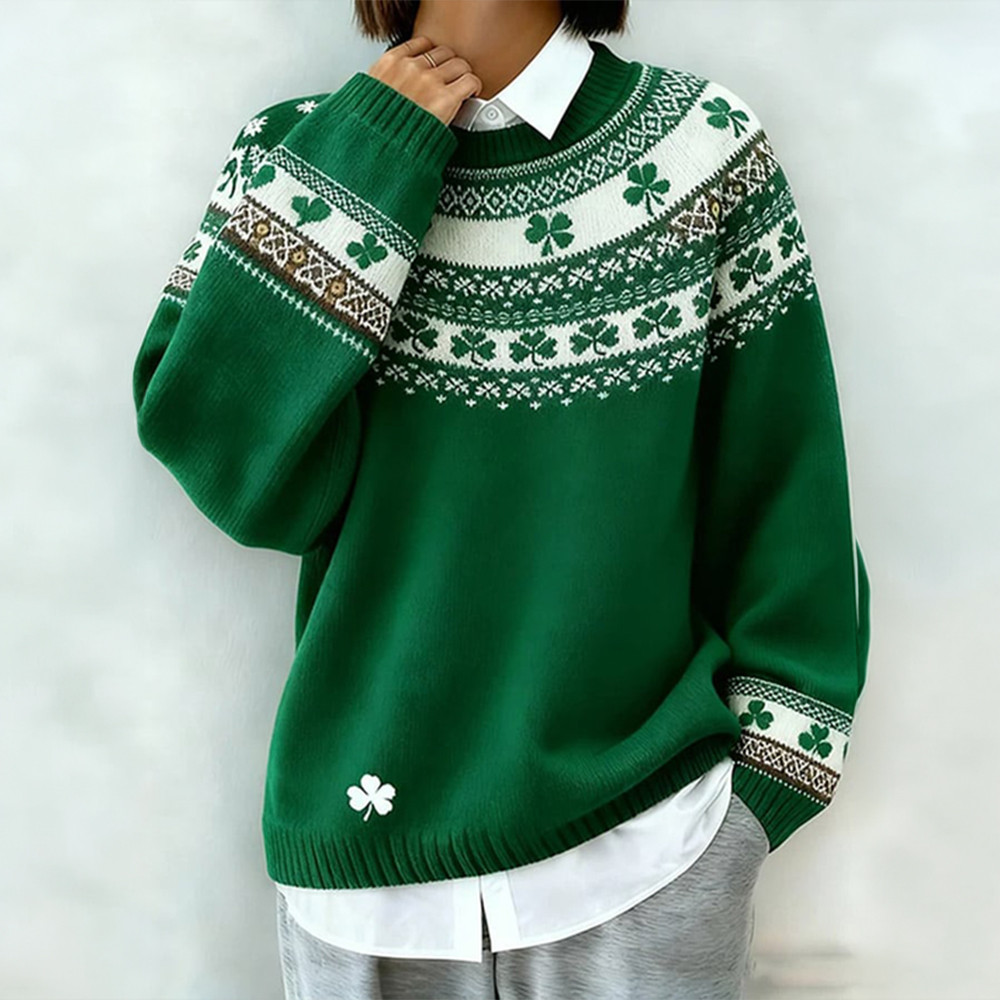 Shamrock Day Sweater St Patrick's Day 2026 Clothing Line St Paddys Day Present