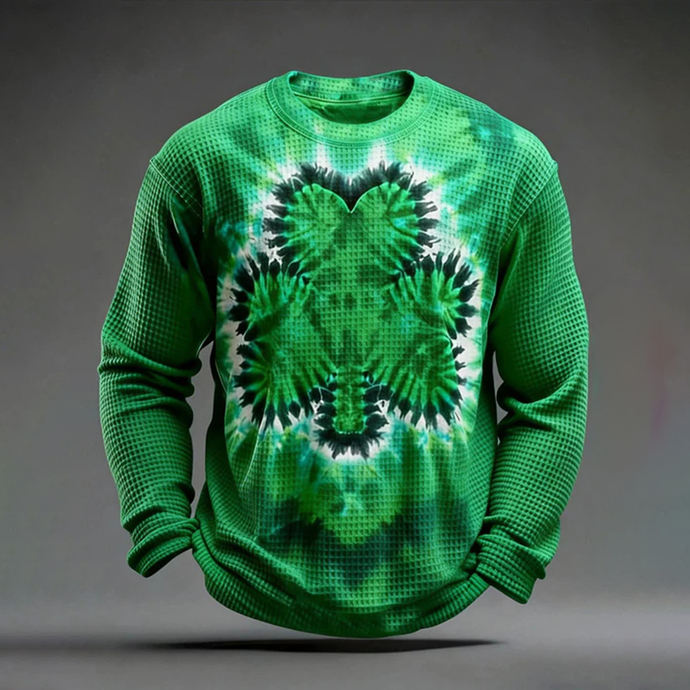 Shamrock Design Long Sleeve Shirt Saint Patrick's Day Clothing St Paddy's Day Gift Idea