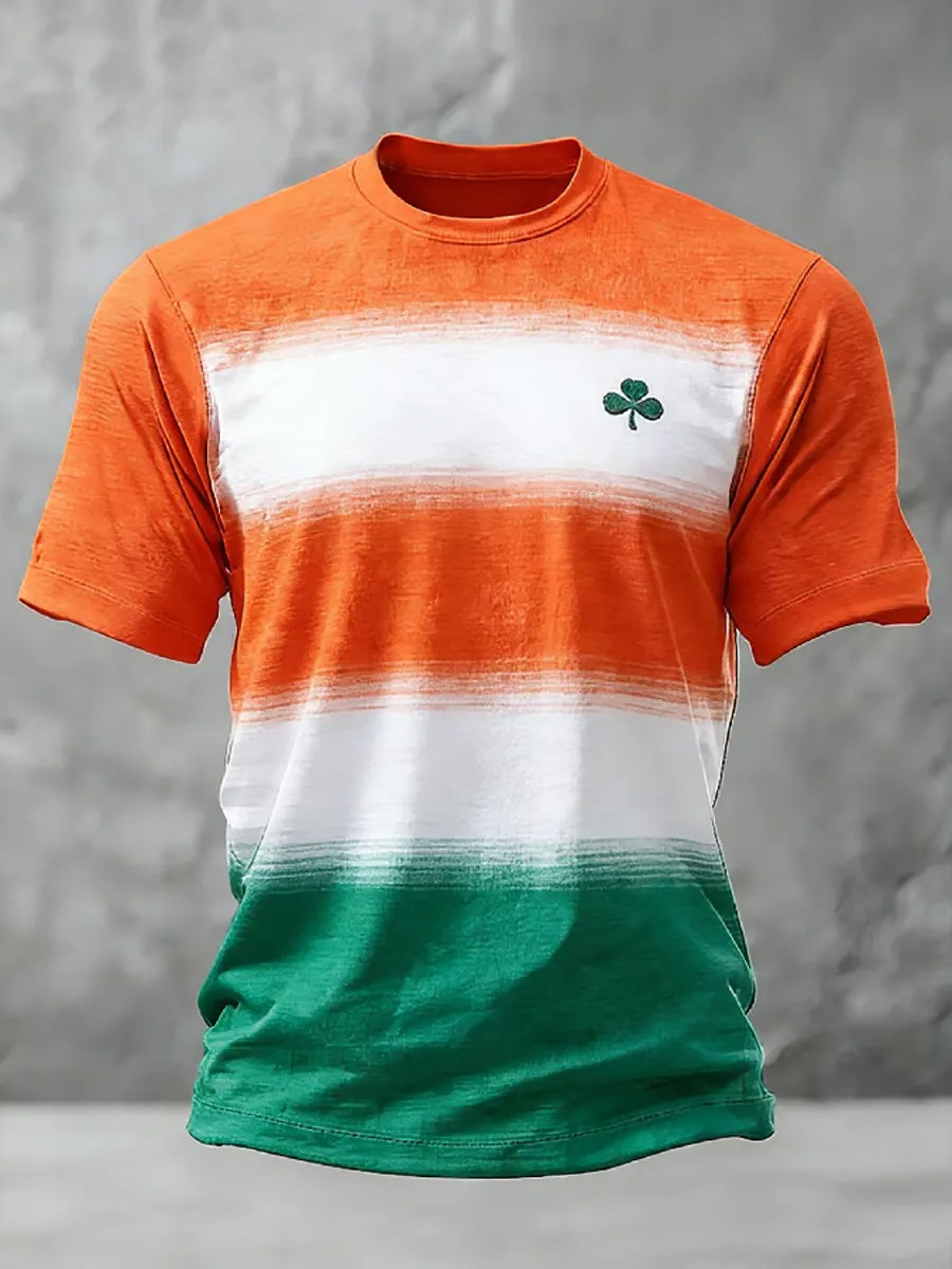 Shamrock Graphic St Patrick's Day 2026 T-Shirt Saint Patrick's Day Clothes Gift For Boyfriend