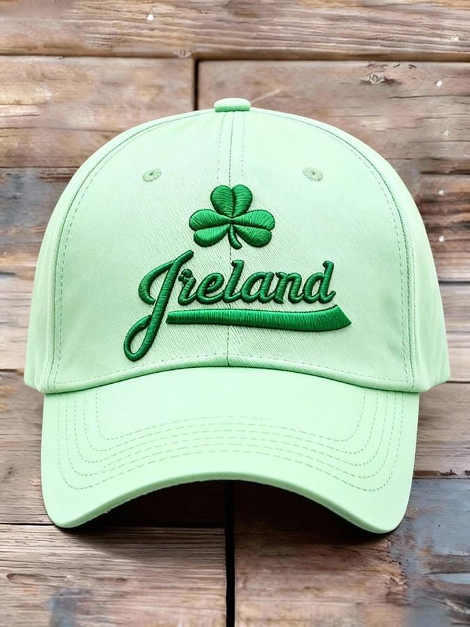 Shamrock Ireland Saint Patrick's Day Hat Embroidered Holiday Hat St Patricks Day Gift Ideas
