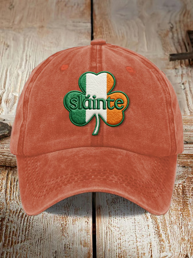 Shamrock Irish Saint Patrick's Day Hat Embroidered Cool St Patricks Day Gifts