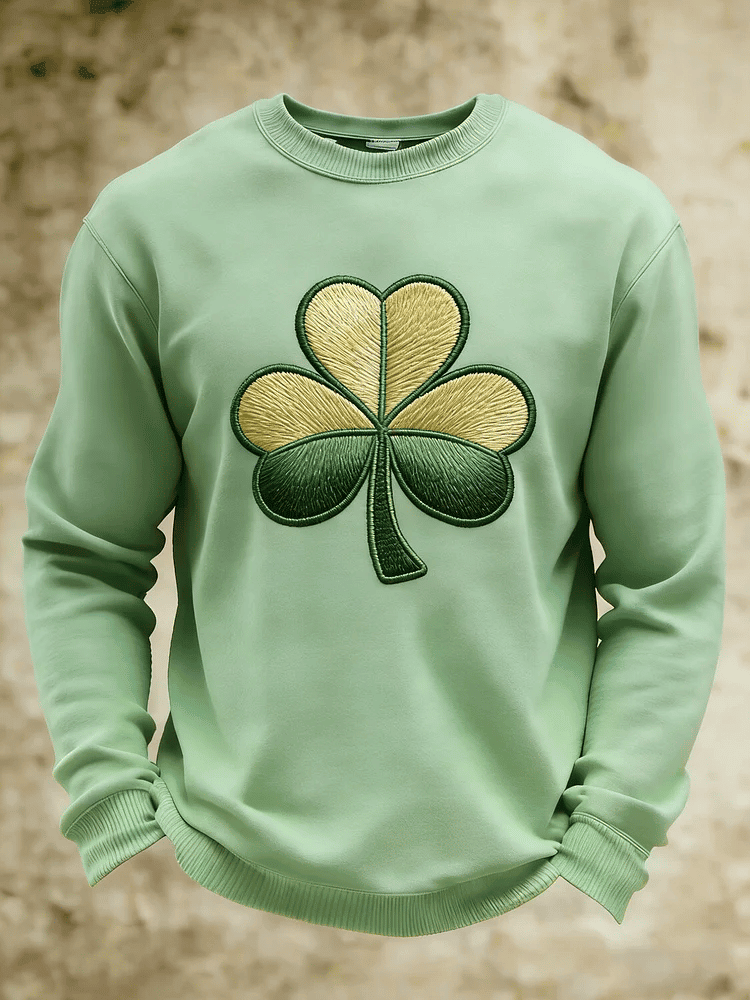Shamrock Irish Saint Patrick's Day Sweatshirt Holiday Apparel Irish Pride Gift Ideas