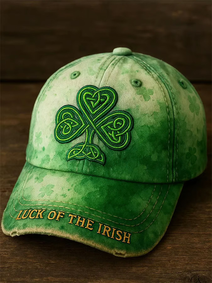 Shamrock Saint Patrick's Day Luck Of The Irish Hat Embroidered Happy St Patrick'S Day Gifts