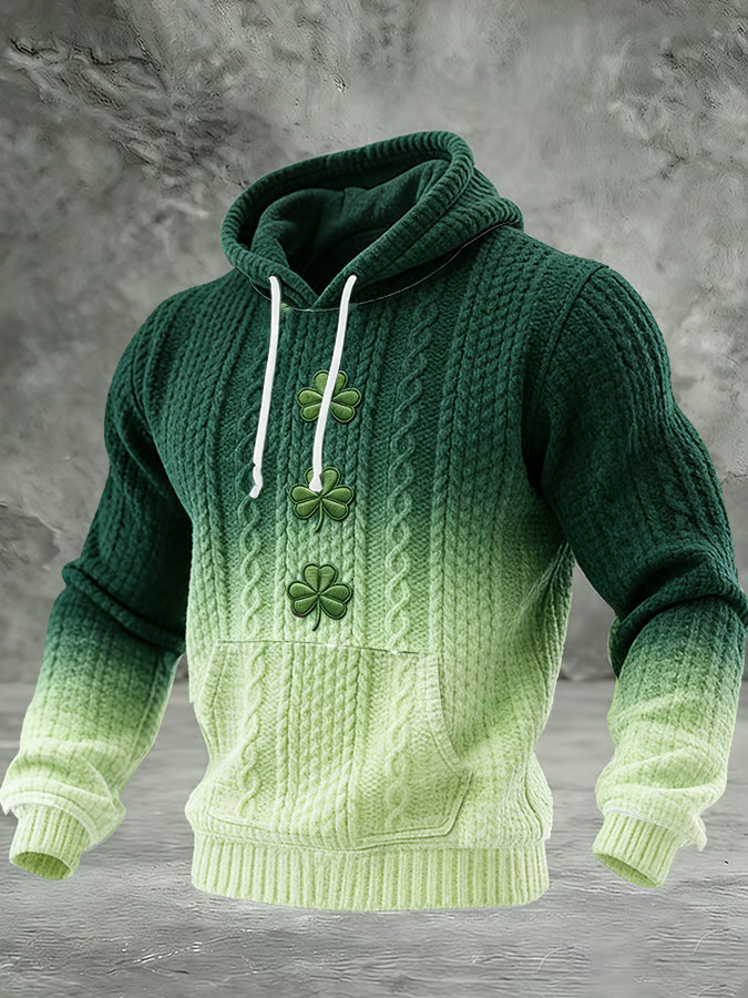 Shamrock St Patrick's Day Hoodie St Paddys Day Clothes St Patrick's Day Present Ideas