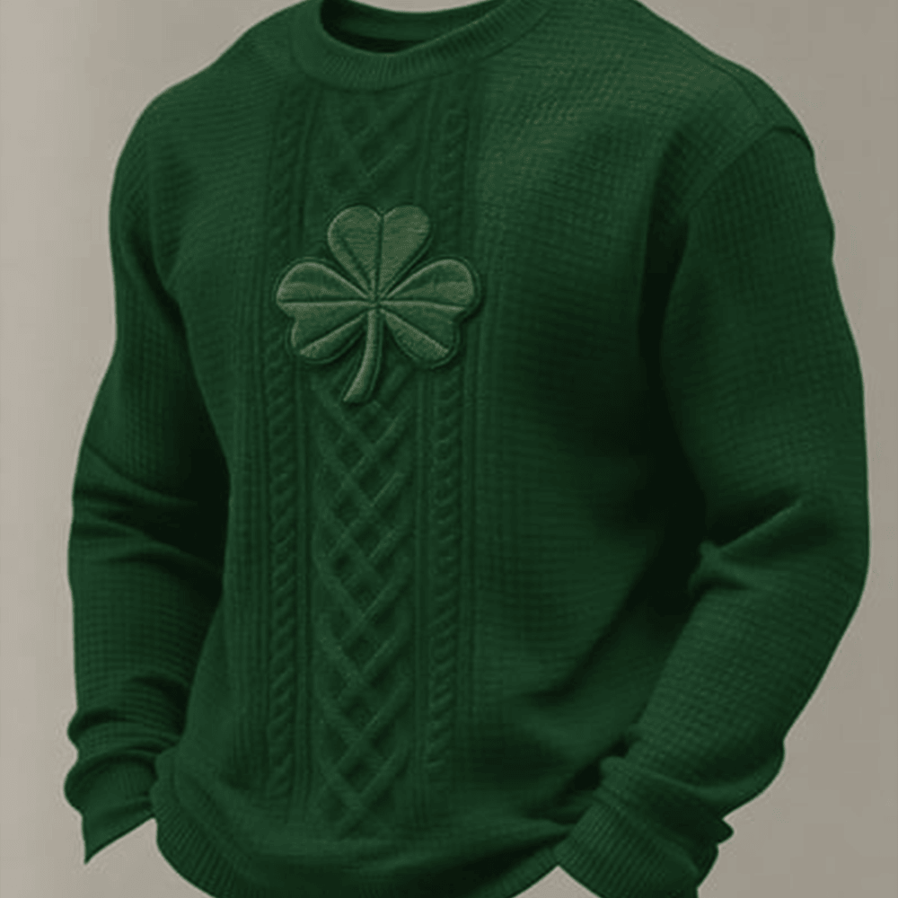 Shamrock St Patrick's Long Sleeve Shirt St Patrick's Day 2026 Apparel Shamrock Gifts
