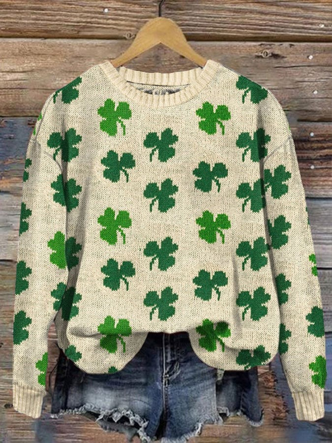 Shamrock Sweater St Patrick's Day Clothing Ireland Ideal Presents For Christians