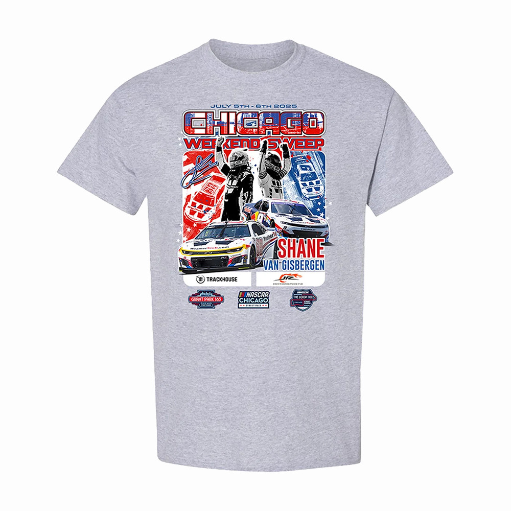 Shane Van Gisbergen 88 9 Chicago Dual Win T-Shirt Trackhouse Racing Clothes Best Gift For Boyfriend