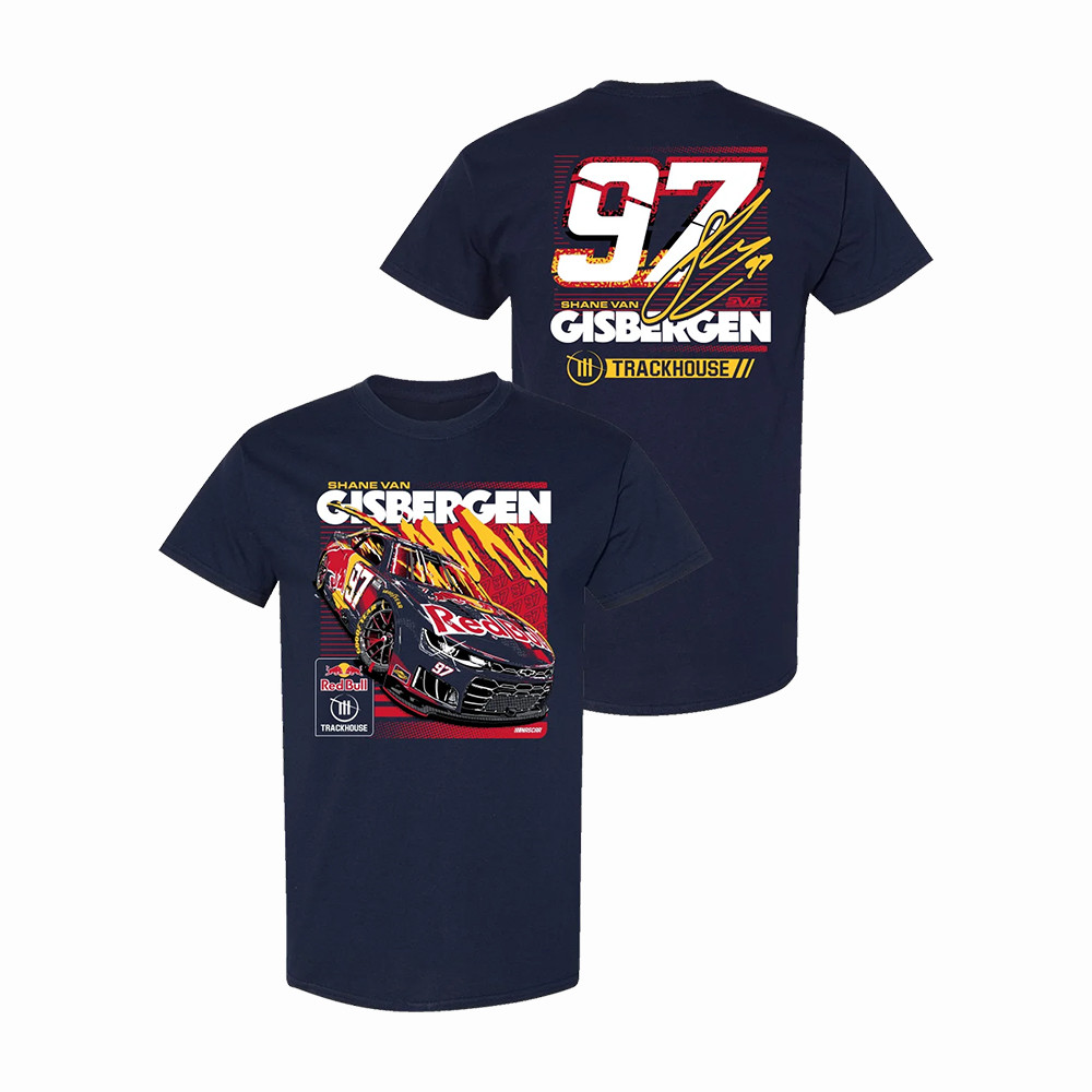 Shane Van Gisbergen 97 Red Bull Theme T-Shirt Trackhouse Racing Merch Car Racer Fans Gift
