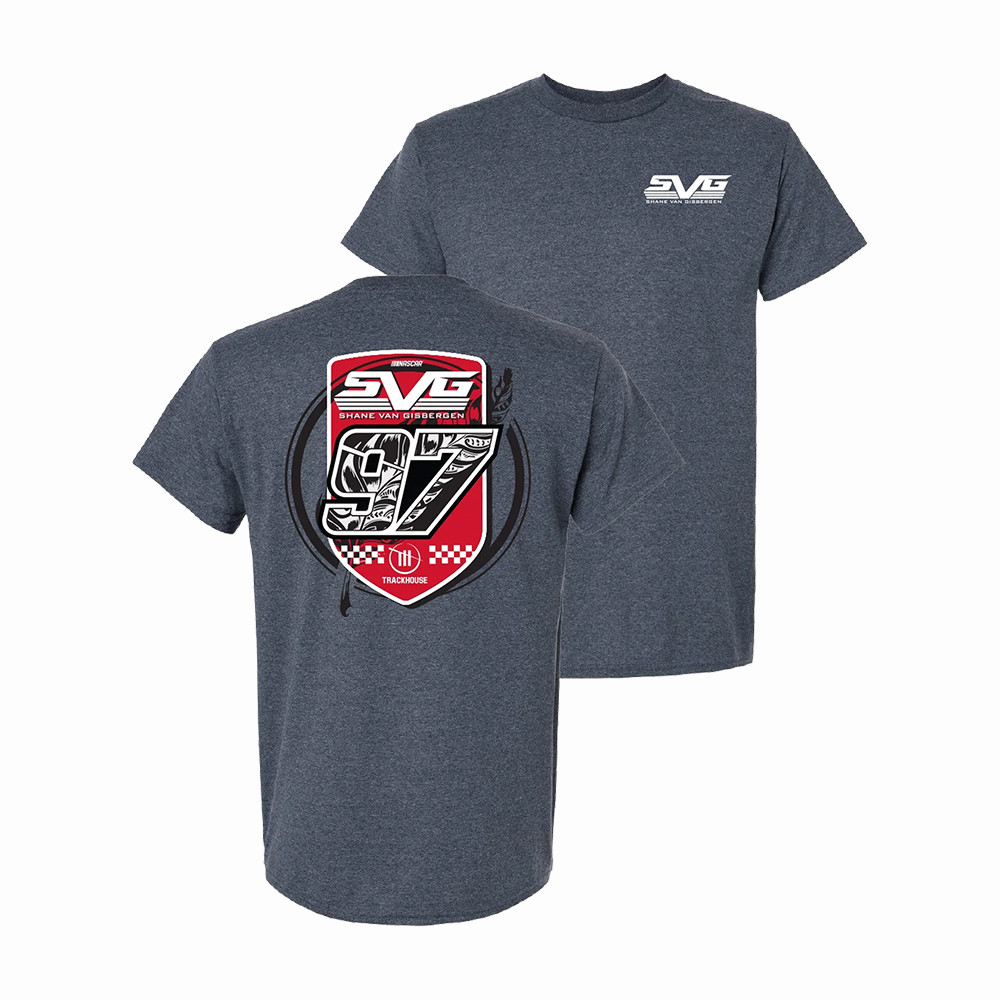 Shane Van Gisbergen 97 Shield T-Shirt Trackhouse Racing Clothes Great Gift For Huge Fans