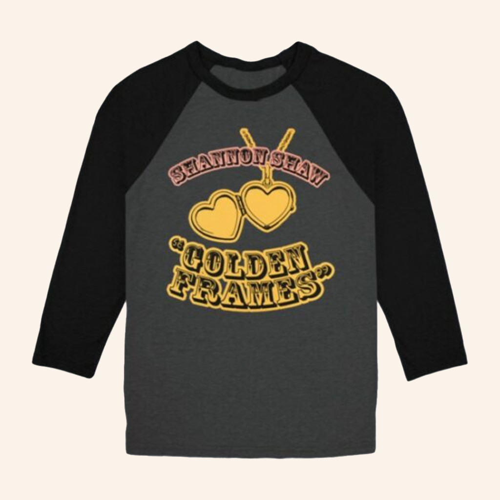 Shannon Shaw Merch Golden Frames Raglan T-Shirt Christmas Gifts For Music Fans Shannon Shaw Merch Golden Frames Raglan T-Shirt Christmas Gifts For Music Fans