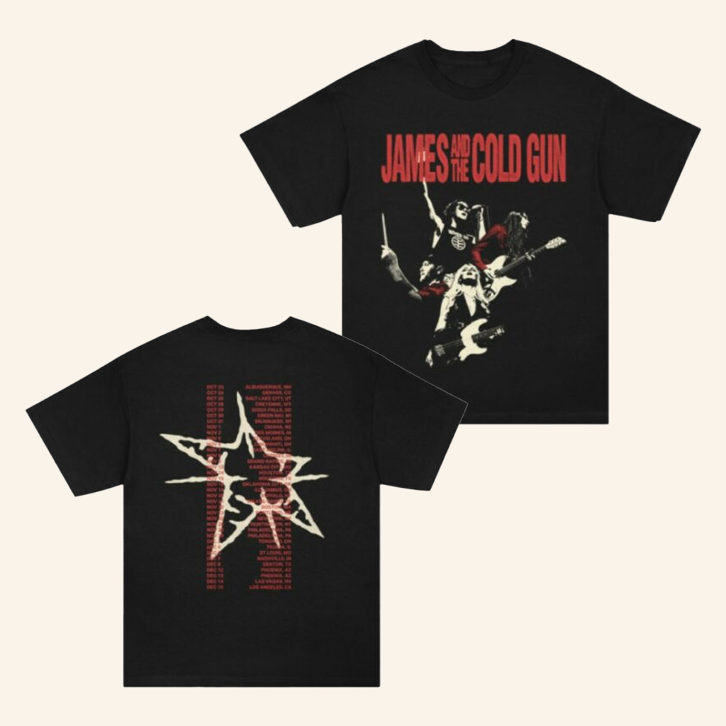 Shannon Shaw Merch James And The Cold Gun 2025 Tour T-Shirt Birthday Gifts For Music Lovers Shannon Shaw Merch James And The Cold Gun 2025 Tour T-Shirt Birthday Gifts For Music Lovers
