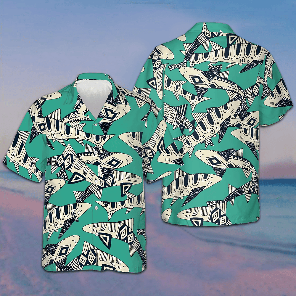 Shark Of The Ocean Hawaiian Shirt Shark Lover Men's Summer Shirts Sale