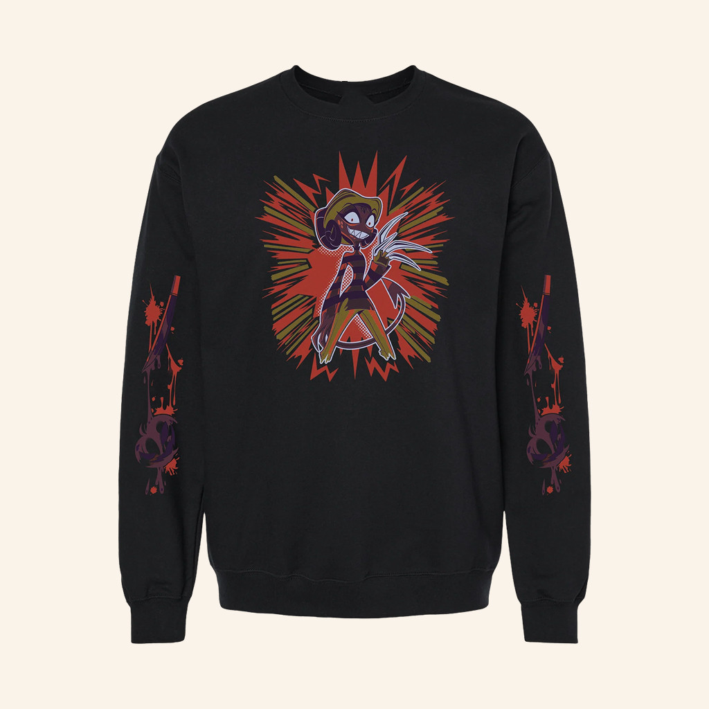 Shark Robot Merch Barbie Wire Halloween Slasher Crewneck Sweatshirt Gifts For Her Shark Robot Merch Barbie Wire Halloween Slasher Crewneck Sweatshirt Gifts For Her