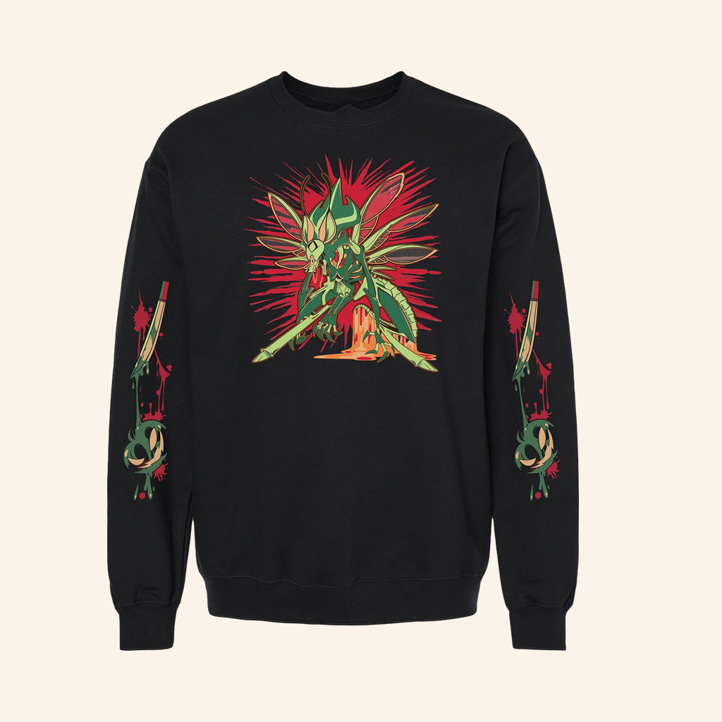 Shark Robot Merch Bee Halloween Slasher Crewneck Sweatshirt Gifts For Friends Shark Robot Merch Bee Halloween Slasher Crewneck Sweatshirt Gifts For Friends