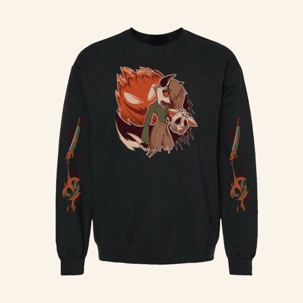 Shark Robot Merch Loona Halloween Slasher Crewneck Sweatshirt Gifts For Dudes Shark Robot Merch Loona Halloween Slasher Crewneck Sweatshirt Gifts For Dudes