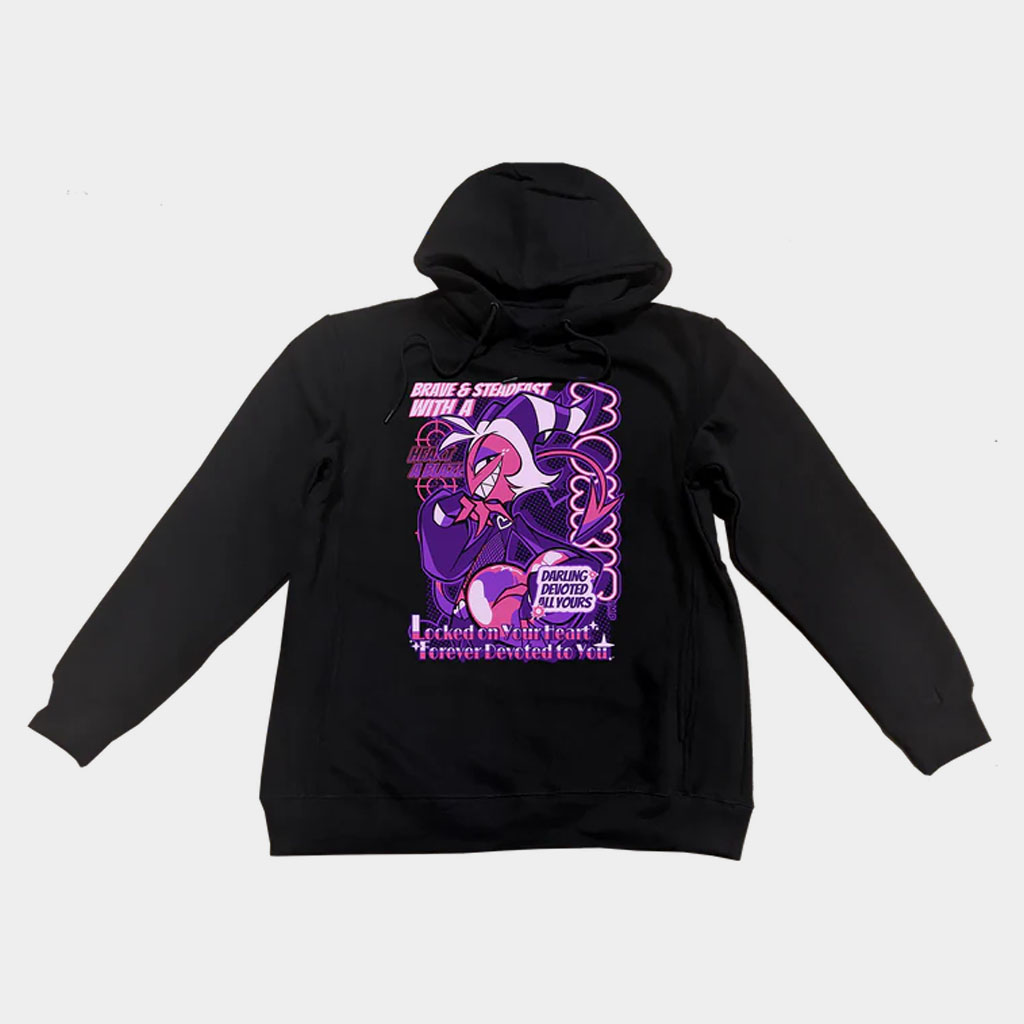 Shark Robot Merch Moxxie From Helluva Boss With Love Hoodie Birthday Gift For Sister-1