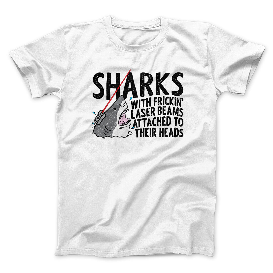 Sharks With Frickin' Laser Beams Funny Movie Unisex T-Shirt Best Gift For Friends