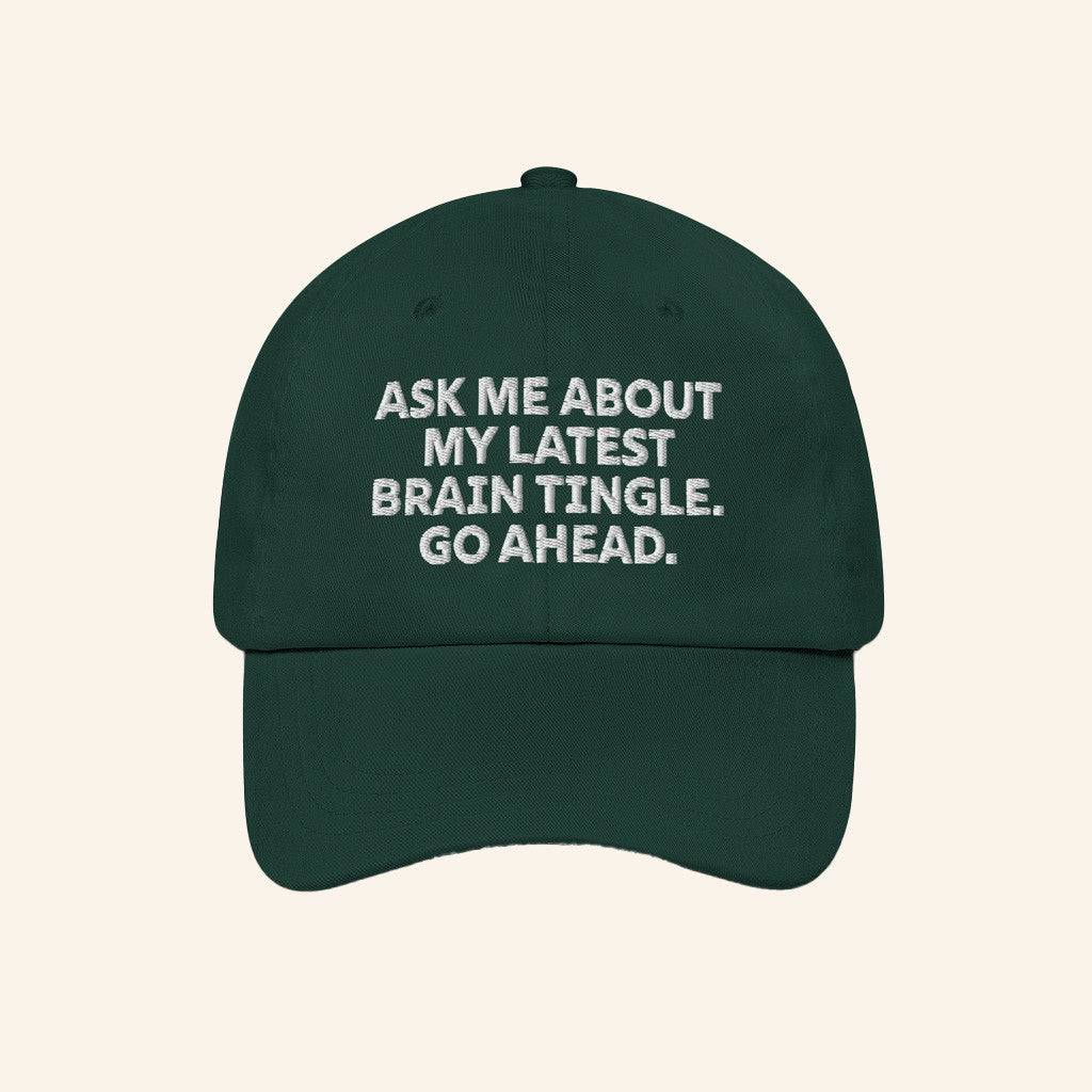 Sharon Mcmahon Merch Brain Tingle Go Ahead Hat Embroidered Gift Ideas For Boyfriend Sharon Mcmahon Merch Brain Tingle Go Ahead Hat Embroidered Gift Ideas For Boyfriend