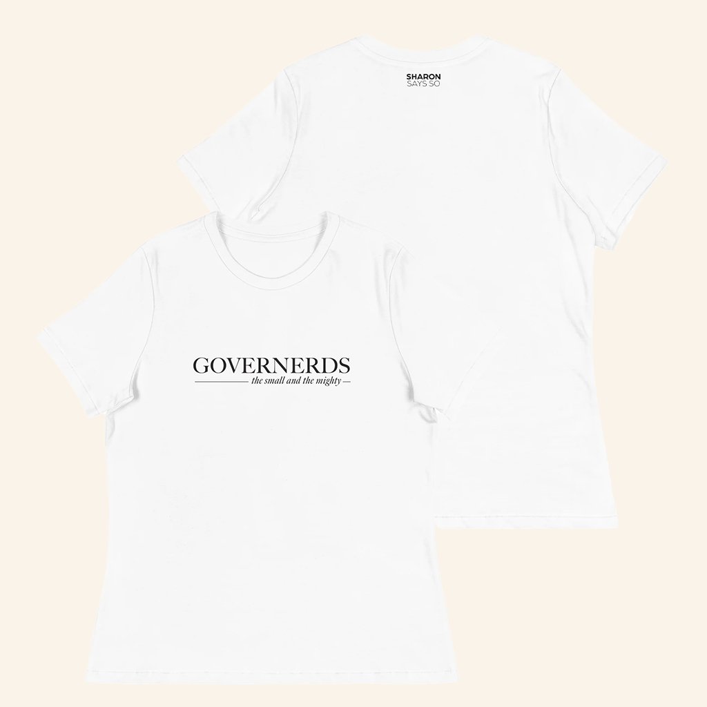 Sharon McMahon Merch Governerds T-Shirt Gifts Ideas For Sisters