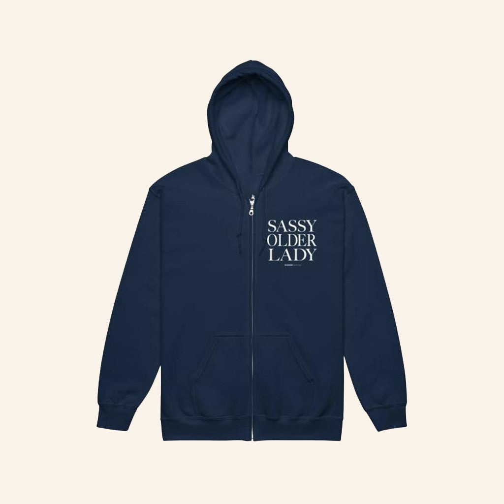 Sharon McMahon Merch Sassy Older Lady Navy Unisex Heavy Blend Zip Hoodie Gift Ideas For Friends Sharon McMahon Merch Sassy Older Lady Navy Unisex Heavy Blend Zip Hoodie Gift Ideas For Friends