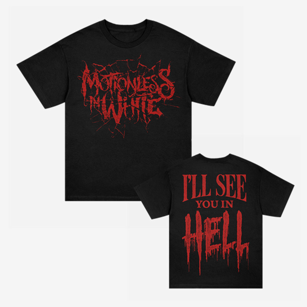 Shattered Motionless In White T-Shirt I'll See You In Hell Motionless In White Merch