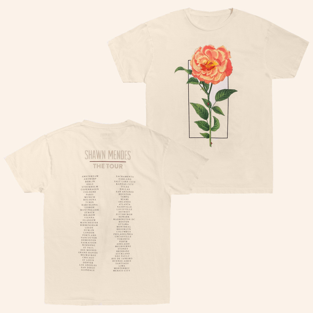 Shawn Mendes Tour Merch The Tour Flower Shirt Christmas Present Ideas For Girlfriend Shawn Mendes Tour Merch The Tour Flower Shirt Christmas Present Ideas For Girlfriend