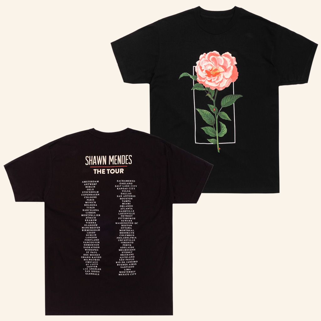 Shawn Mendes Tour Merch The Tour Flower T-Shirt Best Christmas Gifts For Sister Shawn Mendes Tour Merch The Tour Flower T-Shirt Best Christmas Gifts For Sister