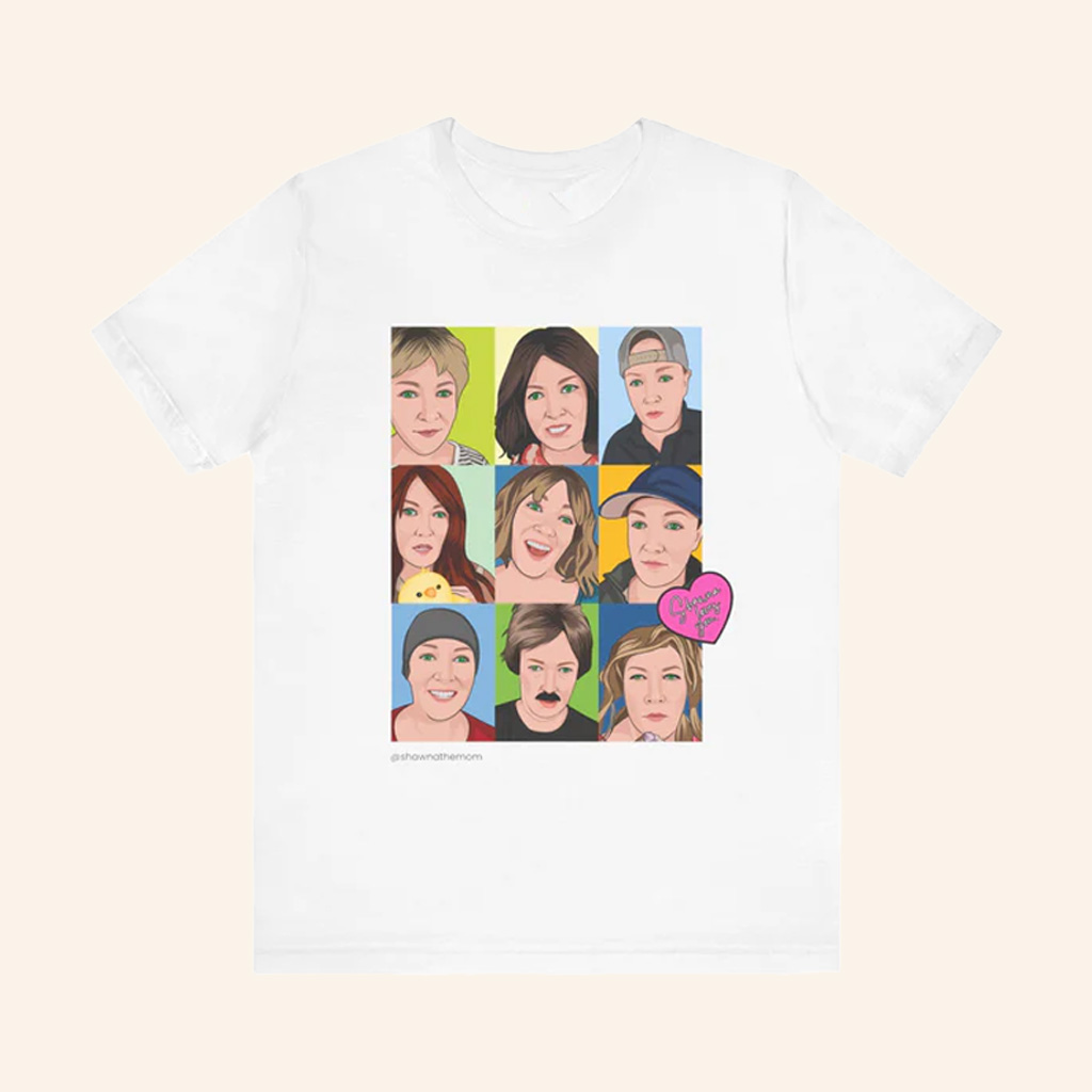 Shawna The Mom Merch Shawnaverse Grid T-Shirt Present For Friends