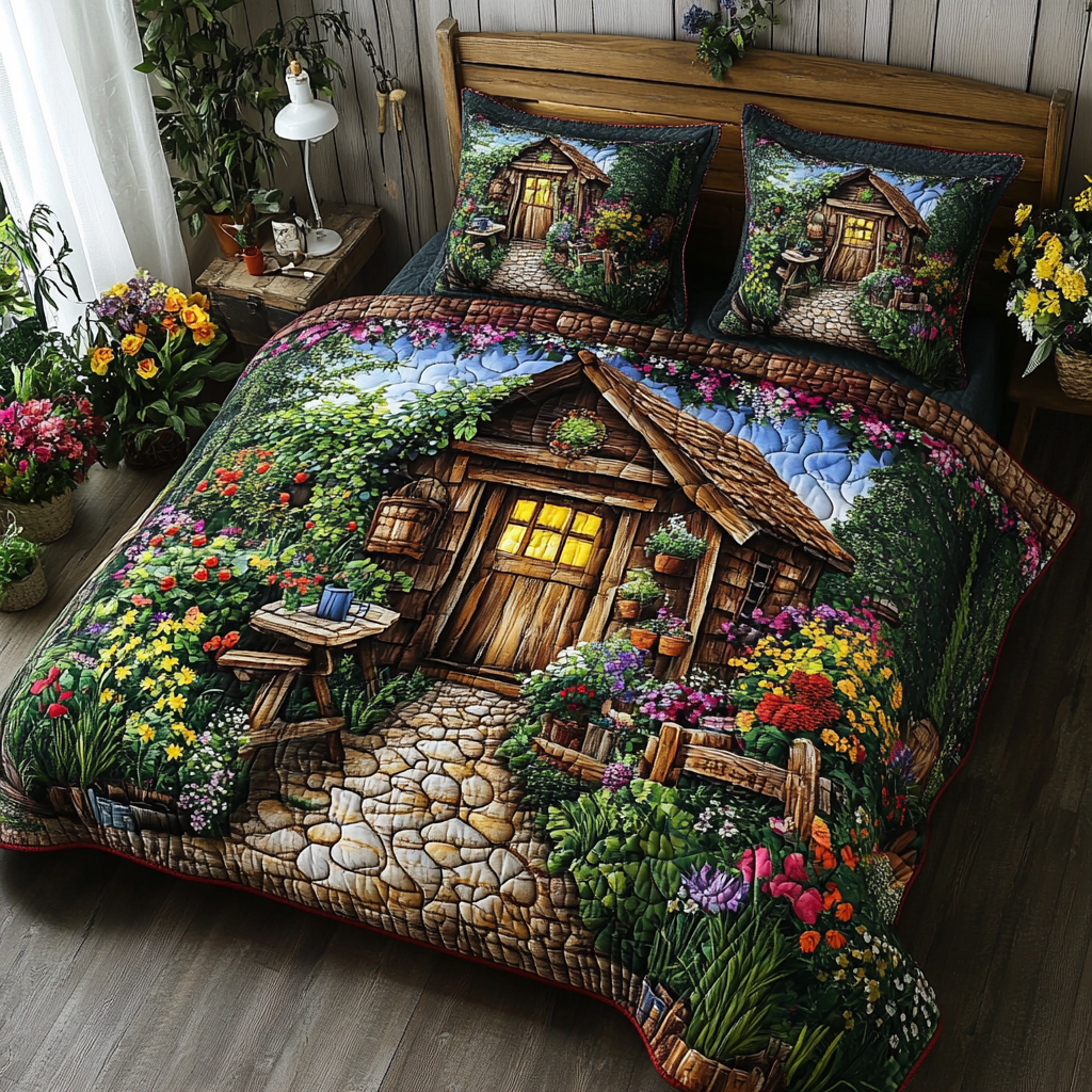 Shed Dreams Quilted Bedding Set Best Bed Sheet Set Gifts For The Flower Lover