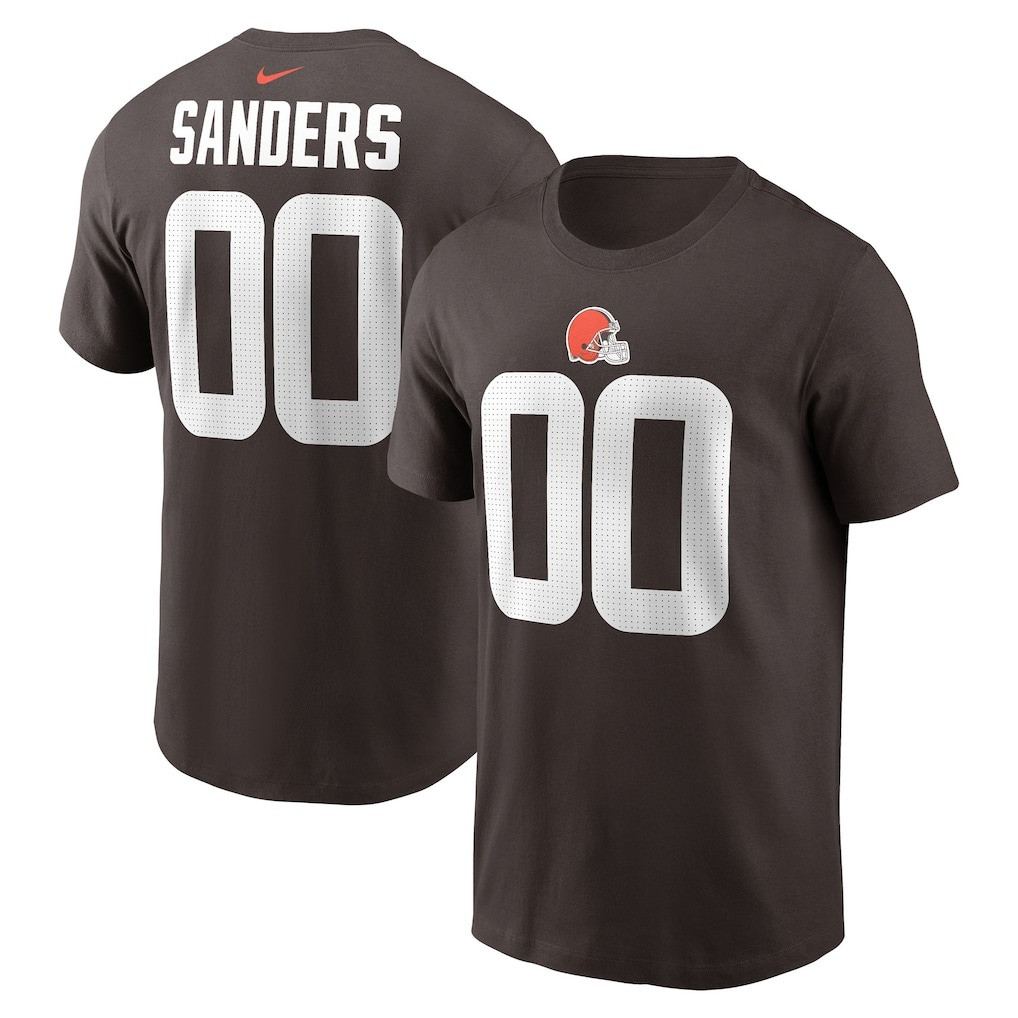 Shedeur Sanders Cleveland Browns Shirt 2025 NFL Draft Name & Number T-Shirt Gifts For Fans