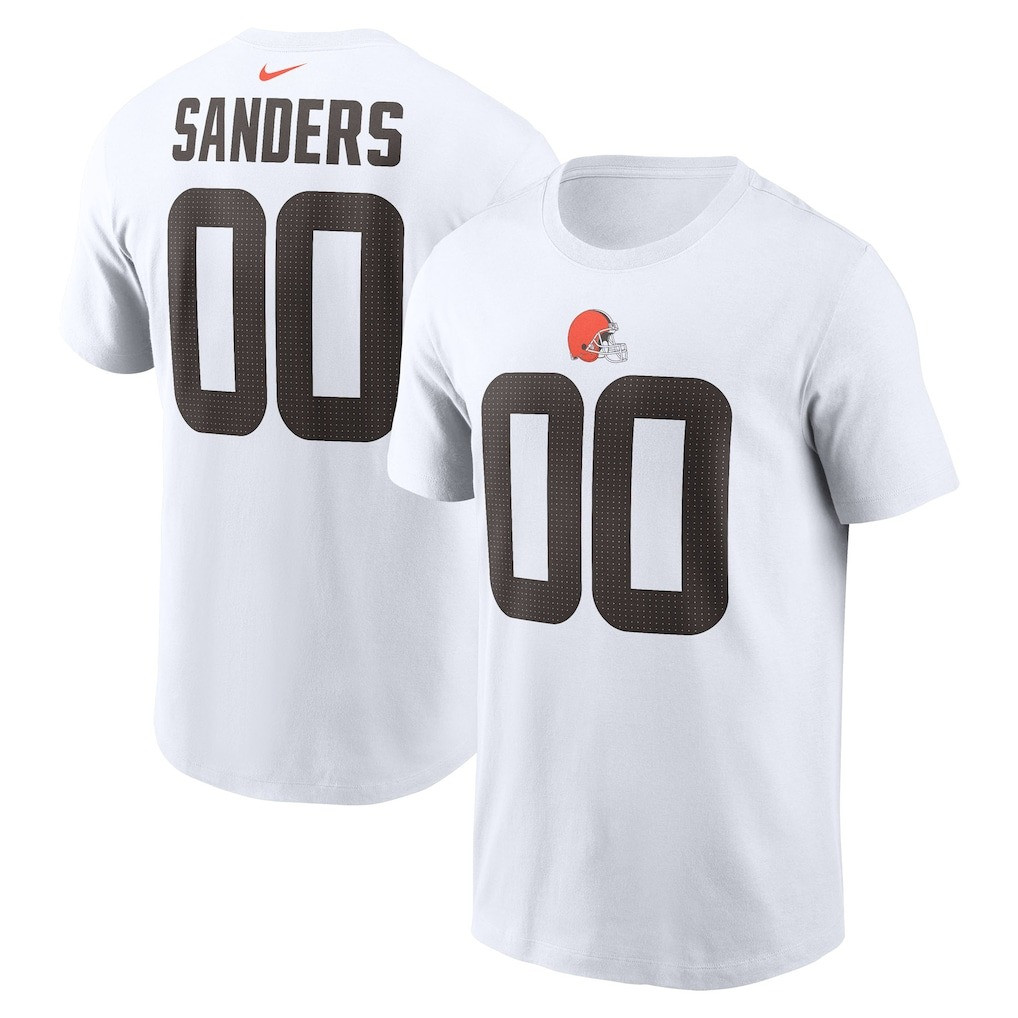 Shedeur Sanders Cleveland Browns Shirt 2025 NFL Draft Name & Number T-Shirt Merch Apparel