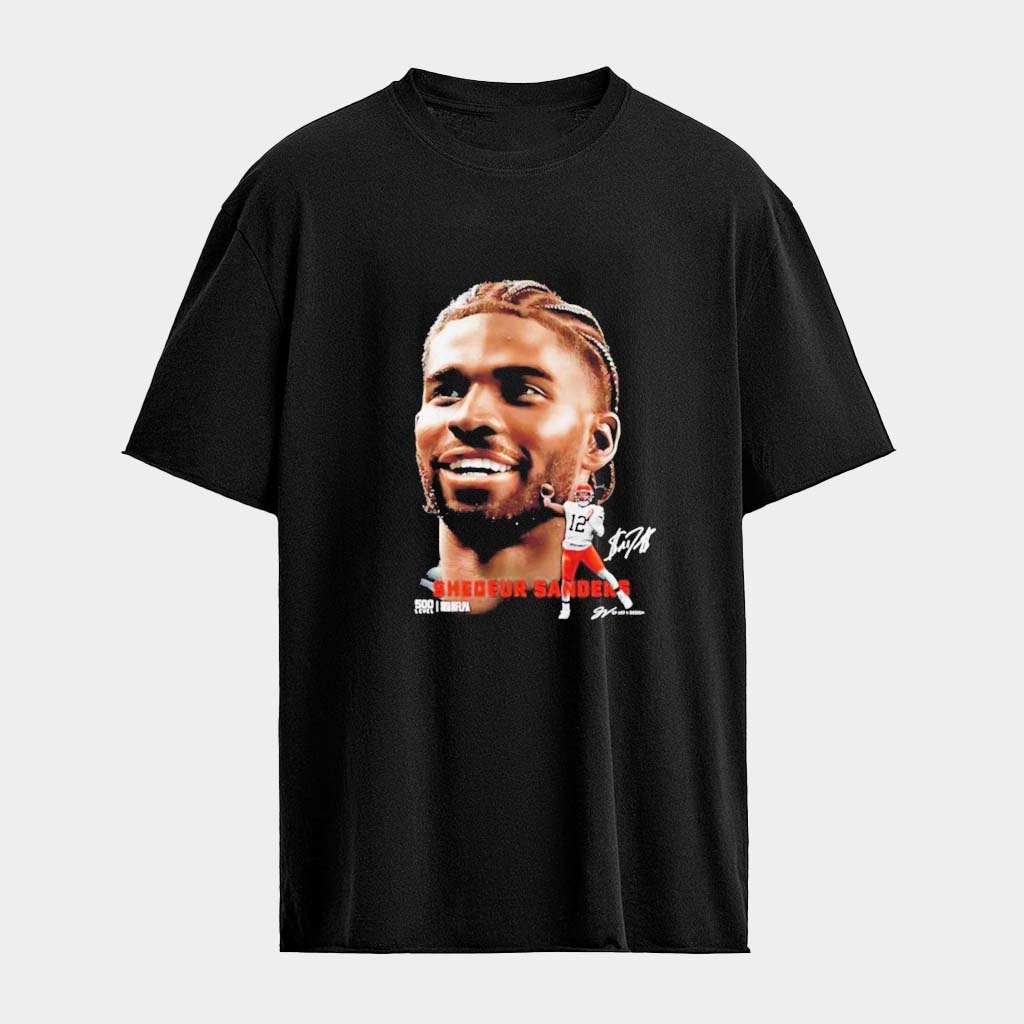 Shedeur Sanders Cleveland Dual Signature T-Shirt Shedeur Sanders Merch Fans Gifts