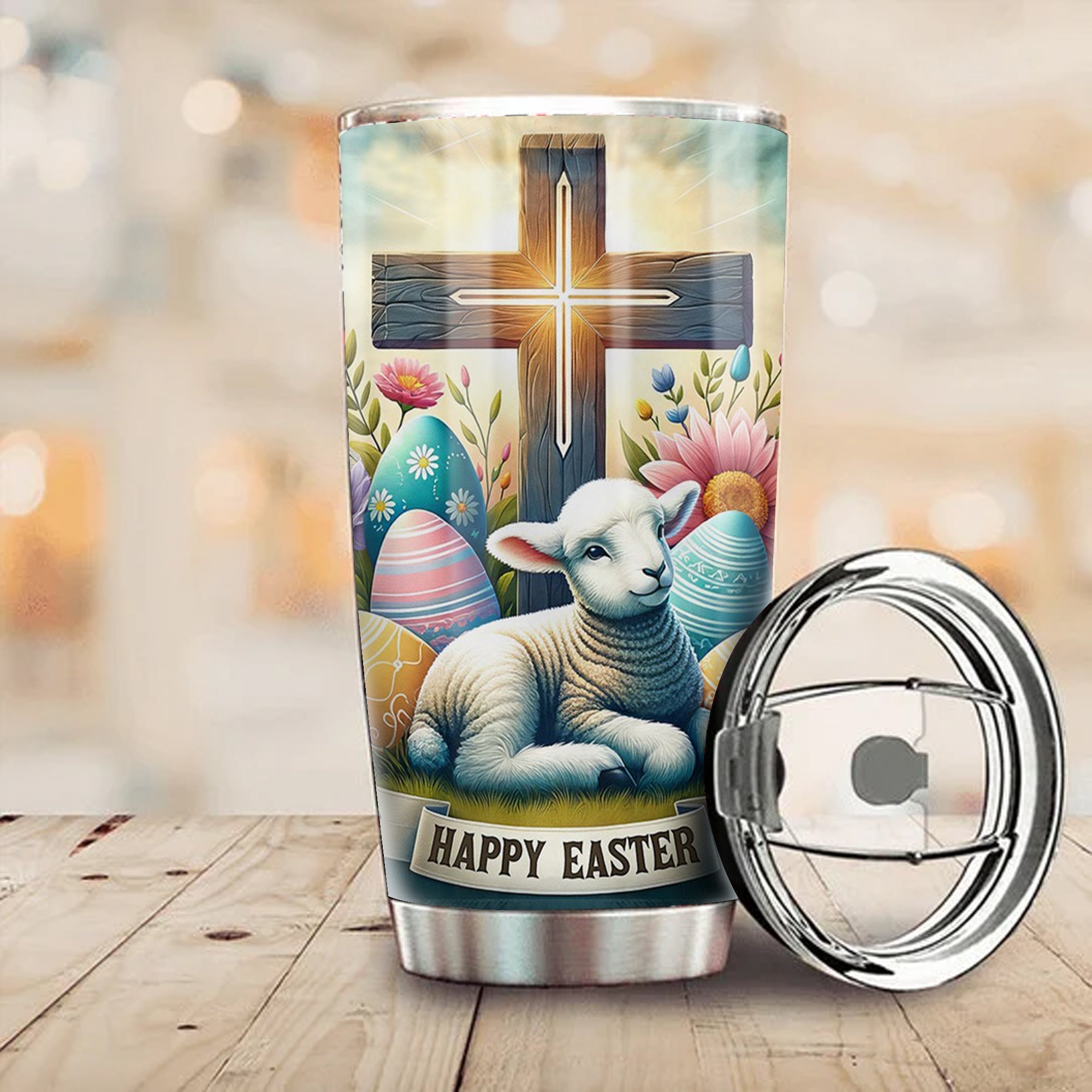 Sheep Happy Easter Tumbler Christian Tumbler He Is Risen Merch Unique Easter Gifts Sheep Happy Easter Tumbler Christian Tumbler He Is Risen Merch Unique Easter Gifts