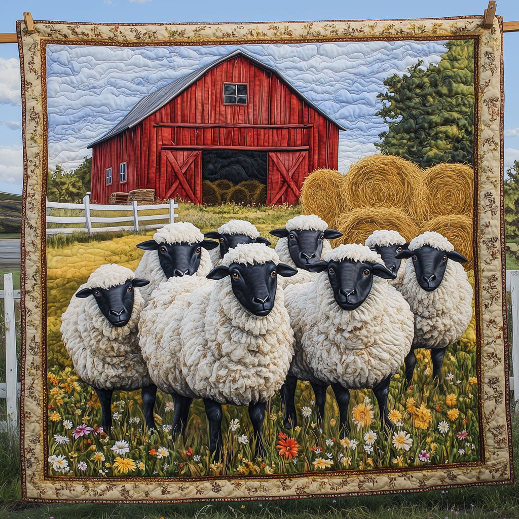 Sheep In The Barnyard Quilt Stylish Quilt Blanket to Upgrade Your Bedroom