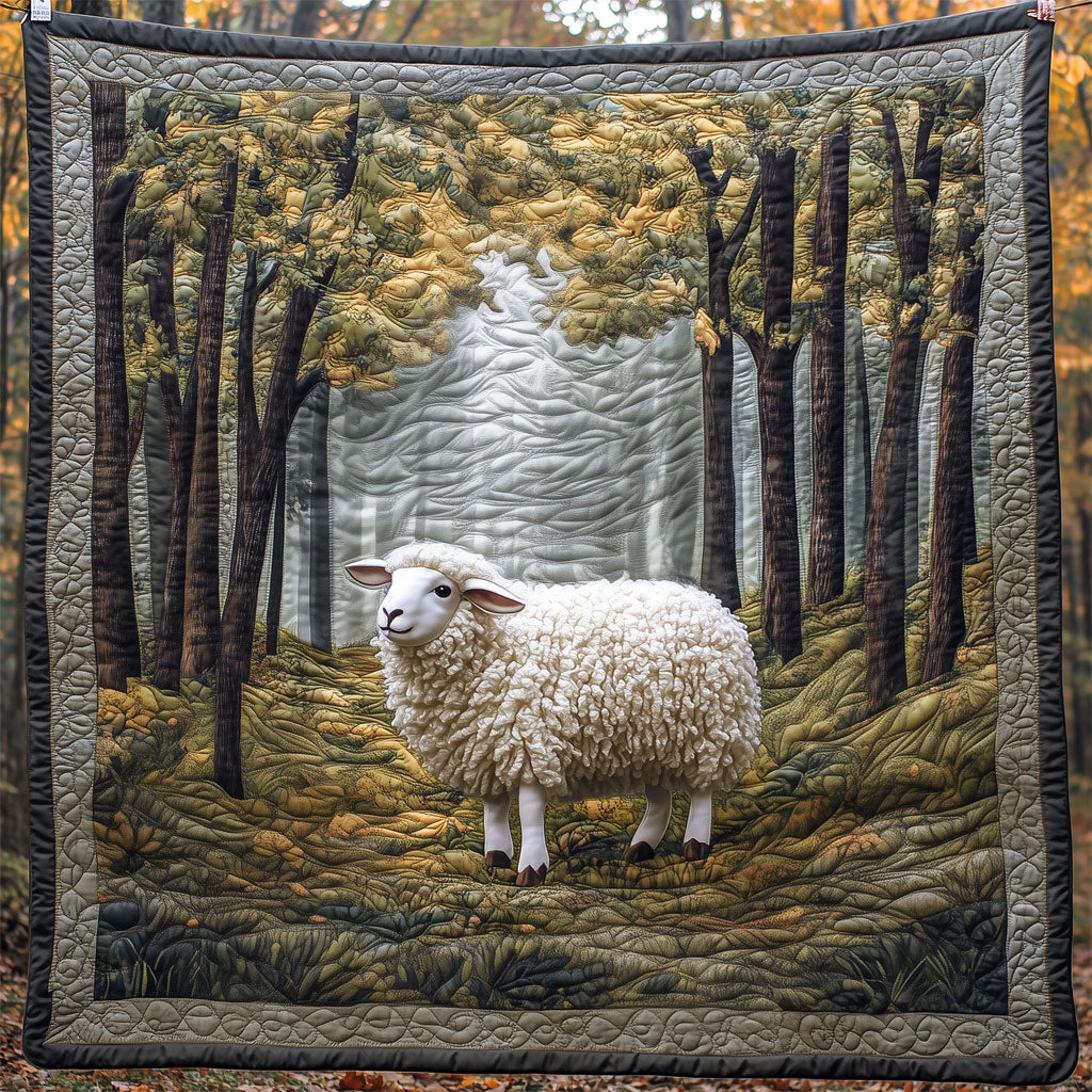 Sheep In The Forest Quilt High-Quality Cotton Quilt Blanket for Restful Sleep