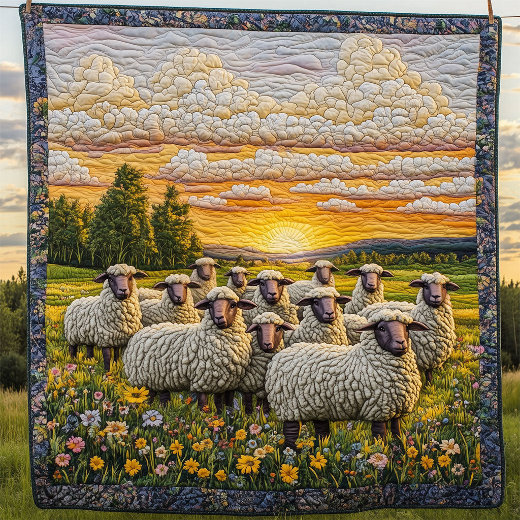 Sheep Meadow Quilt Perfect Holiday Gift for Blanket Lovers
