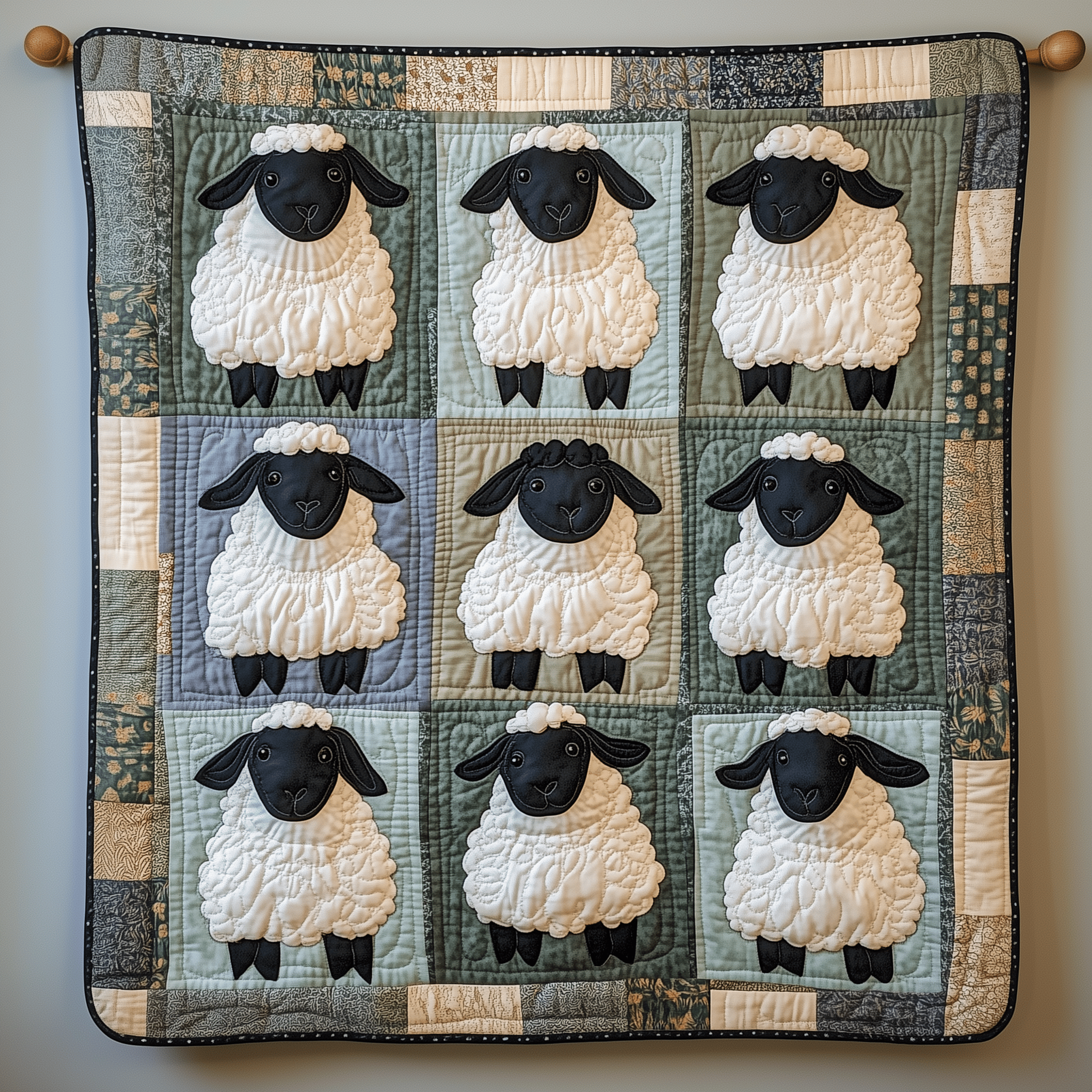 Sheep Quilted Blanket Christmas Throw Blanket Christmas Presents For Women