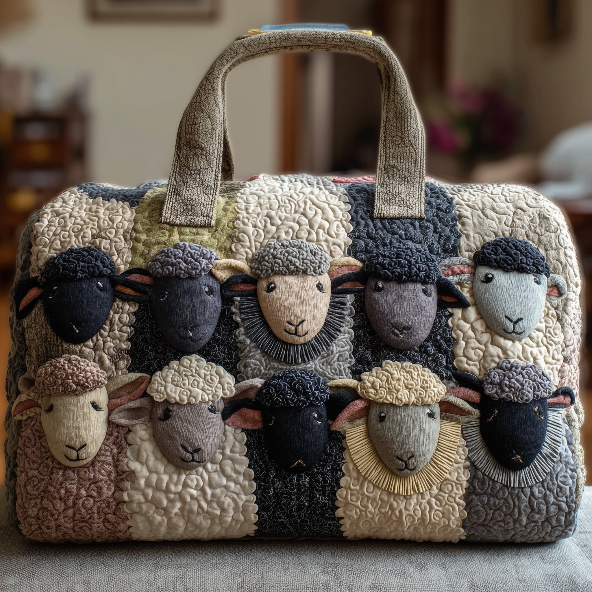 Sheep Quilted Duffle Bag Gift For Dad