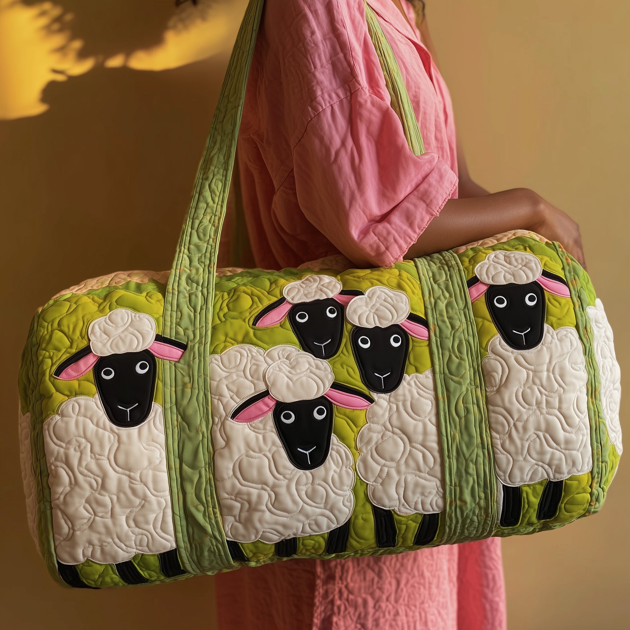 Sheep Quilted Duffle Bag Gift For Friends