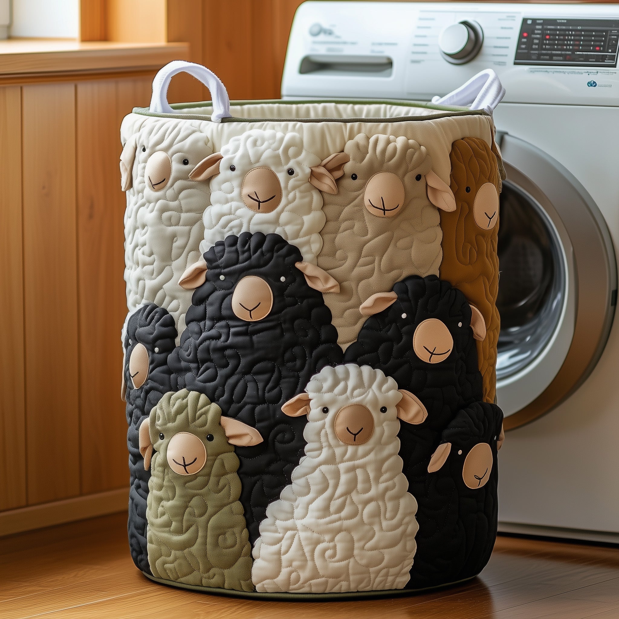 Sheep Quilted Laundry Basket Gift To Brighten Their Day