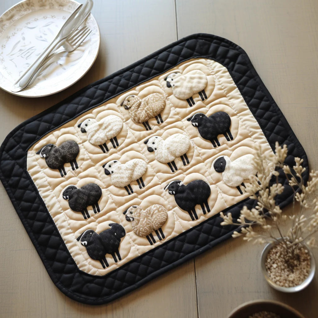 Sheep Quilted Placemat Placemats For Round Table Great Gifts For Mom