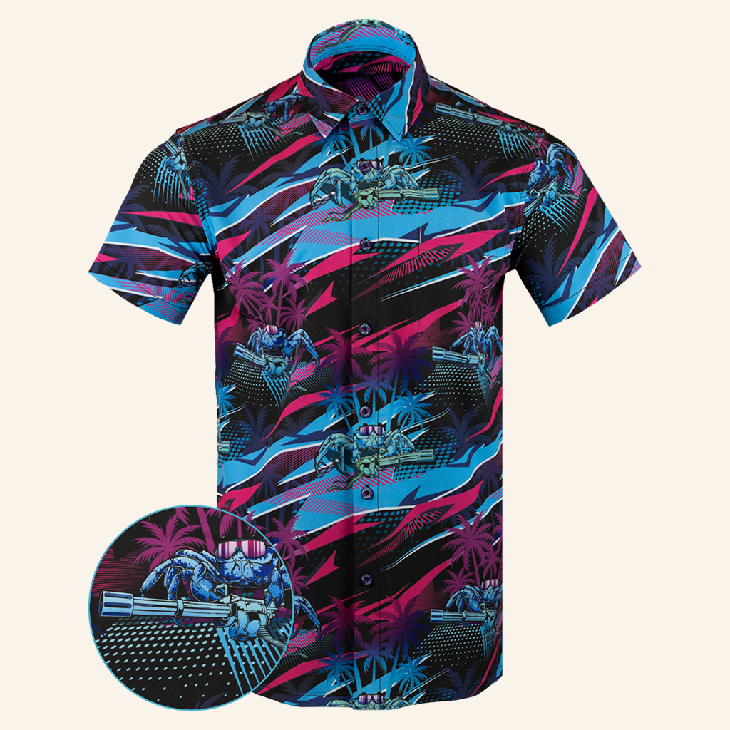 Shell Shocked Button Down Shirt Tactical Aloha Print Shirt Christmas Gifts For Guys Shell Shocked Button Down Shirt Tactical Aloha Print Shirt Christmas Gifts For Guys