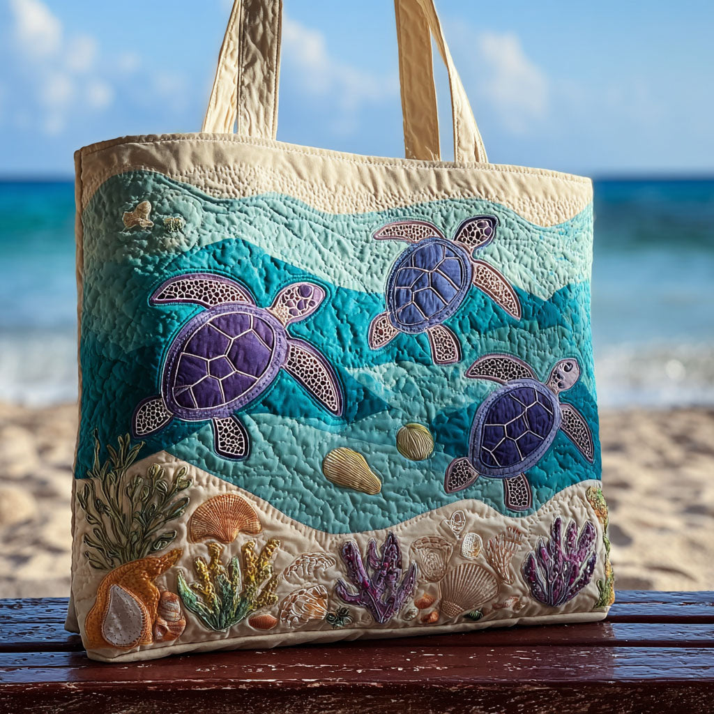 Shelly Daydream Quilted Tote Bag Gifts For An Ocean Lover