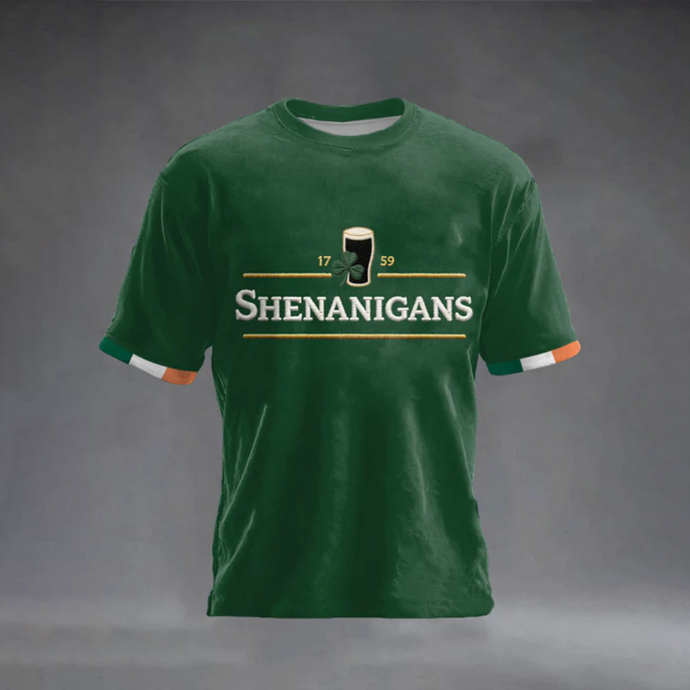 Shenanigans 17 59 St Patrick's Day T-Shirt St Patrick Of Ireland Clothes Gift Ideas For Him