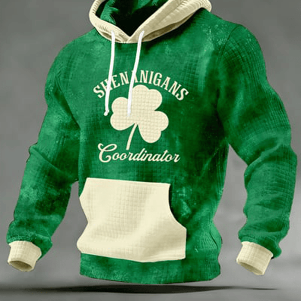 Shenanigans Coordinator Shamrock Hoodie St Patrick's Day Apparel Gifts For Husband