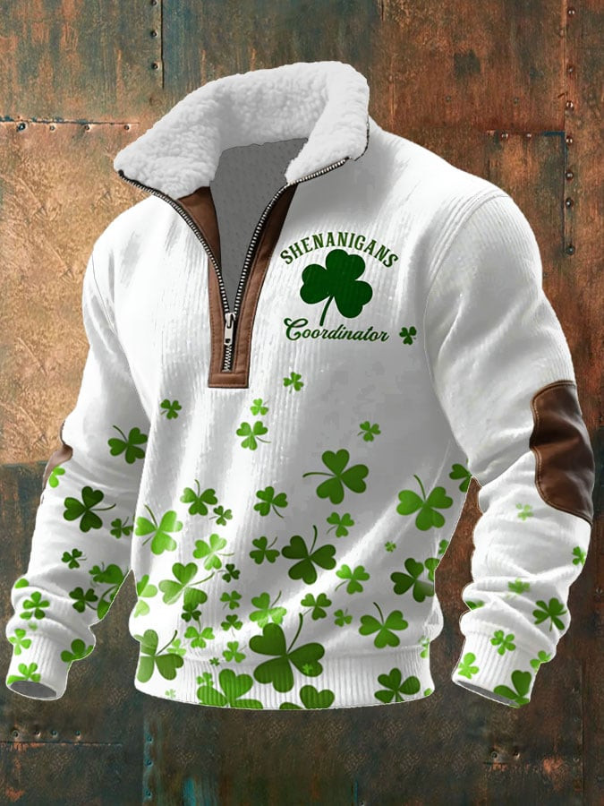 Shenanigans Coordinator St Patrick's Day Stand Up Collar Sweater St Pattys Day Outfit Gifts