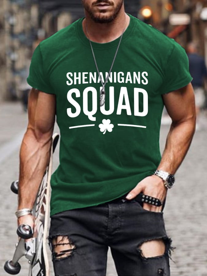 Shenanigans Squad St Patrick's Day T-Shirt Luck Of The Irish Holiday Clothing Gift Ideas
