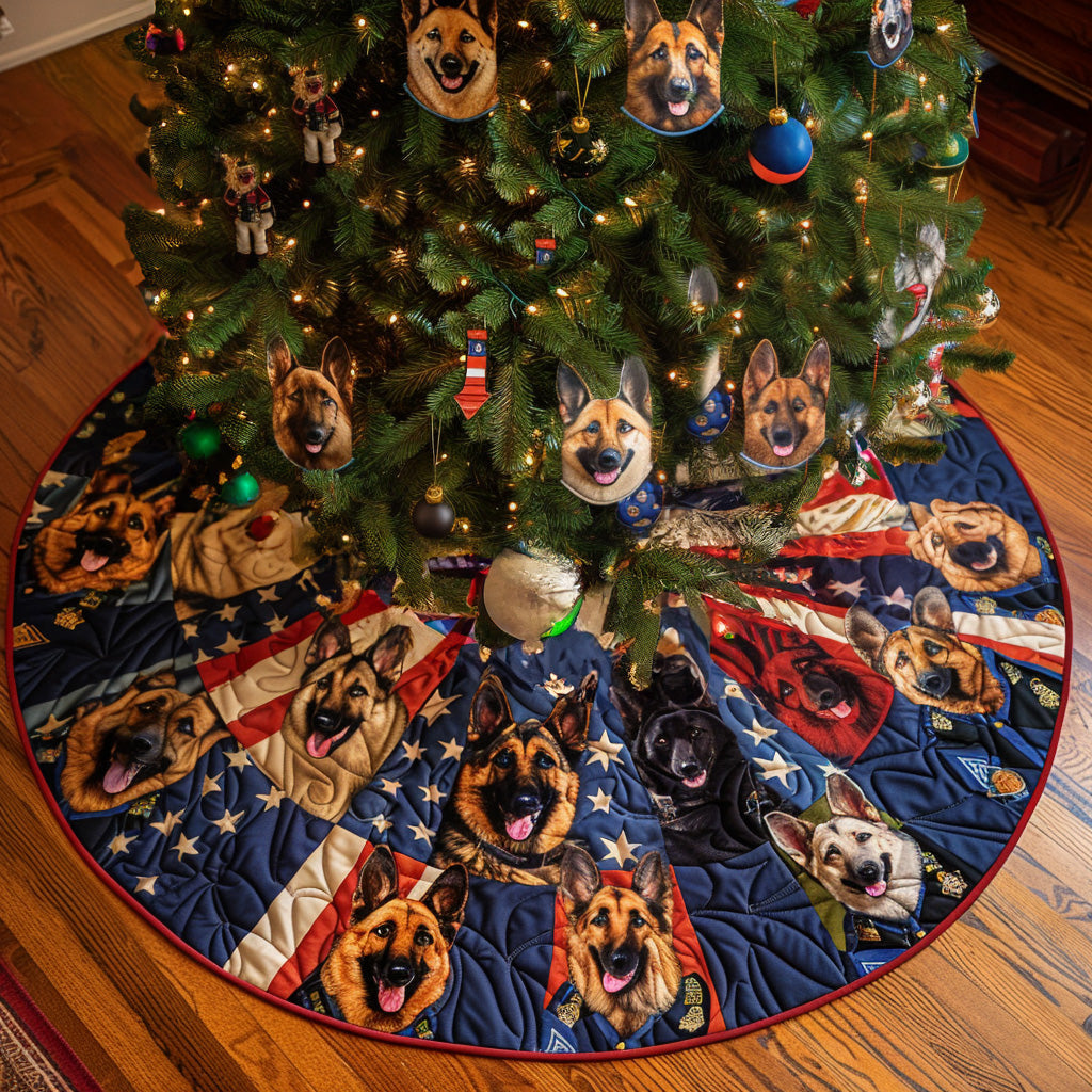 Shepherd Braver Quilted Christmas Tree Skirt Lovely Holiday Tree Skirt for Festive Vibes